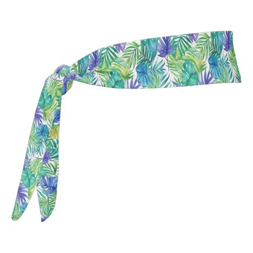 Tropical Print Tie Back Headband