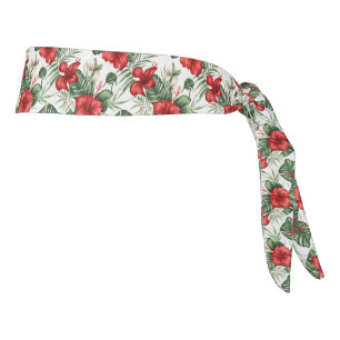 Tropical Print Tie Back Headband