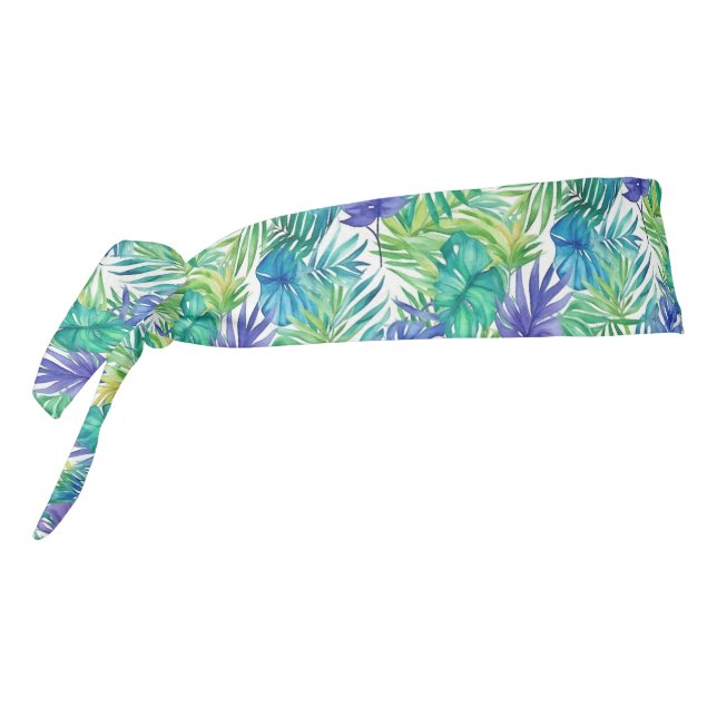 Tropical Print Tie Back Headband (Rotate 270)
