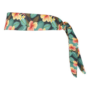 Tropical Print Tie Back Headband