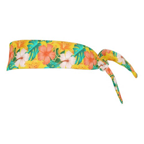 Tropical Print Tie Back Headband