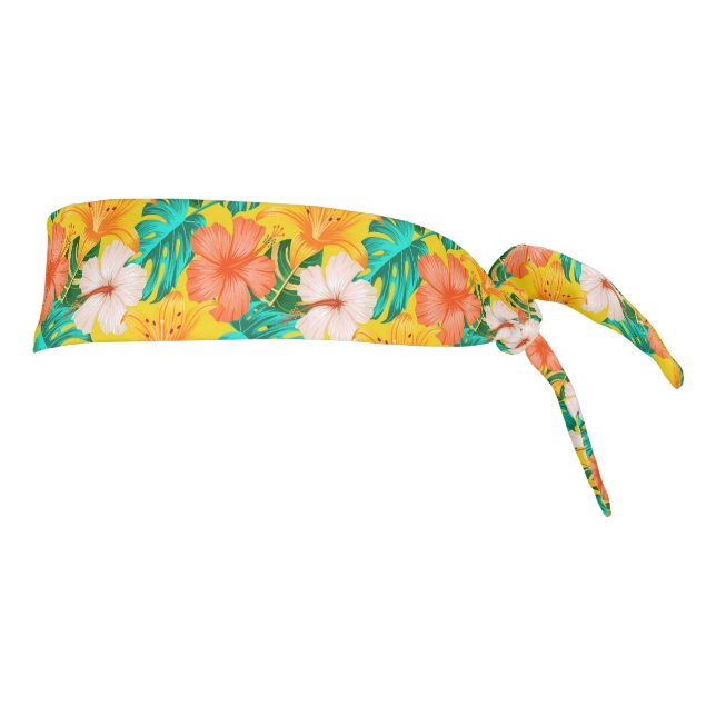 Tropical Print Tie Back Headband (Rotate 90)