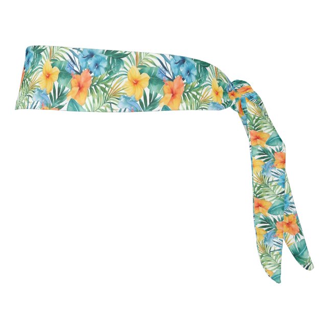 Tropical Print Tie Back Headband (Rotate 90)