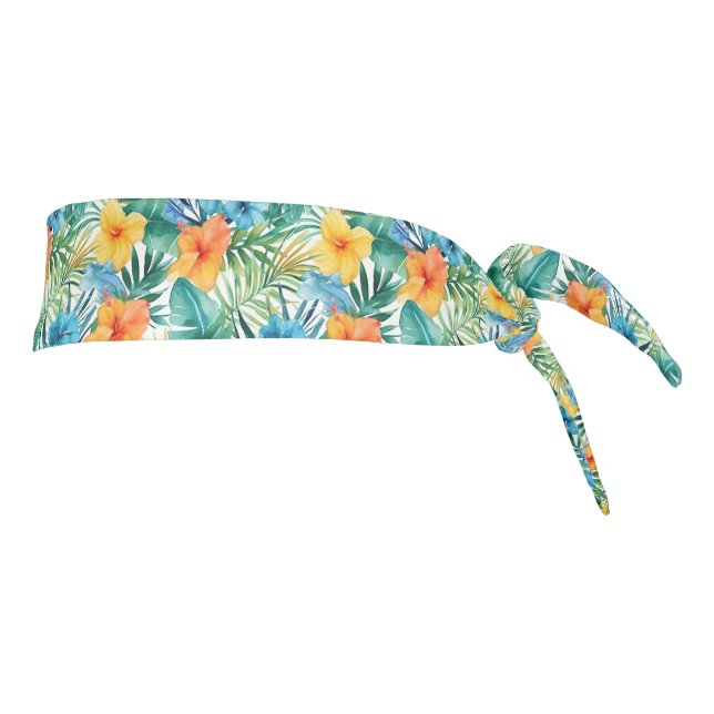 Tropical Print Tie Back Headband (Rotate 90)