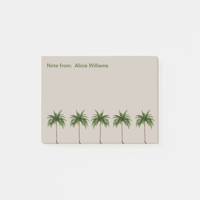 Tropical Professional Communication Post-it Notes (Front)