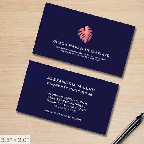 Tropical Property Management Business Card