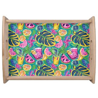 Tropical Punch Wood Serving Tray