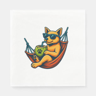 Tropical Pup Vibes Napkins
