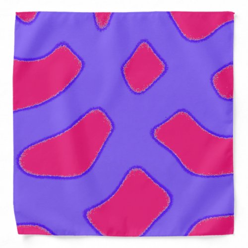 Tropical purple and pink red fantasy pattern bandana