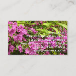 Tropical Purple Bougainvillea Floral Business Card