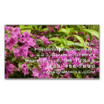 Tropical Purple Bougainvillea Floral Business Card Magnet