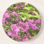 Tropical Purple Bougainvillea Floral Drink Coaster