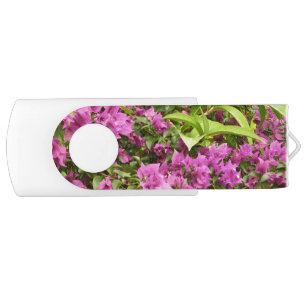 Tropical Purple Bougainvillea Floral Flash Drive