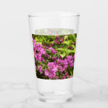 Tropical Purple Bougainvillea Floral Glass