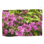 Tropical Purple Bougainvillea Floral Golf Towel