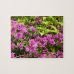 Tropical Purple Bougainvillea Floral Jigsaw Puzzle