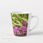 Tropical Purple Bougainvillea Floral Latte Mug