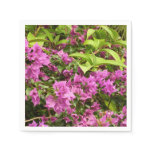 Tropical Purple Bougainvillea Floral Napkins