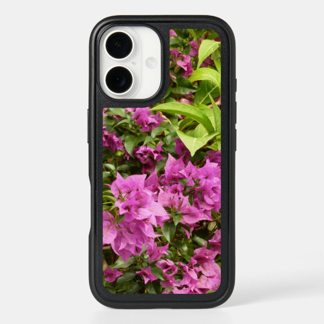 Tropical Purple Bougainvillea Floral Otterbox iPhone Case (Back)