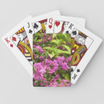 Tropical Purple Bougainvillea Floral Poker Cards