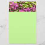 Tropical Purple Bougainvillea Floral Stationery