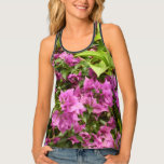 Tropical Purple Bougainvillea Floral Tank Top