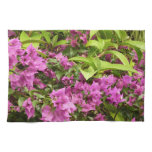 Tropical Purple Bougainvillea Floral Towel