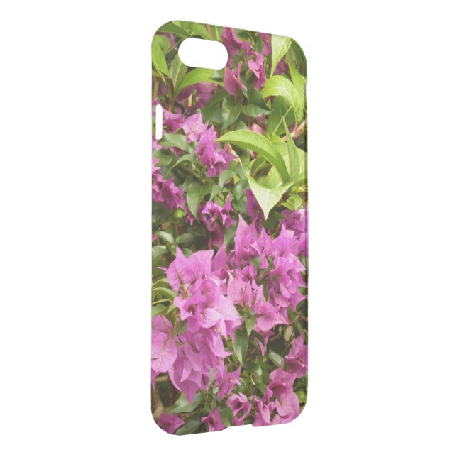 Tropical Purple Bougainvillea Floral Uncommon iPhone Case (Back/Right)