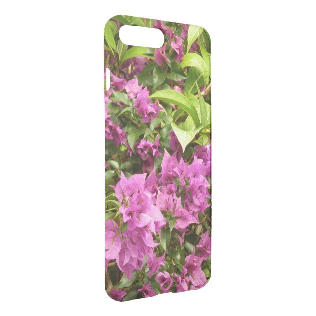 Tropical Purple Bougainvillea Floral Uncommon iPhone Case (Back/Right)