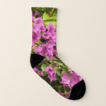 Tropical Purple Bougainvillea Socks