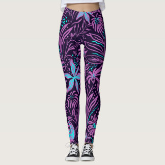 Tropical Purple Leggings