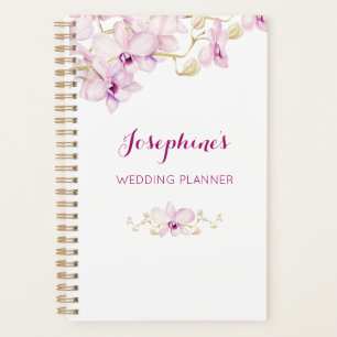 Tropical Purple Orchid Floral Personalized Planner
