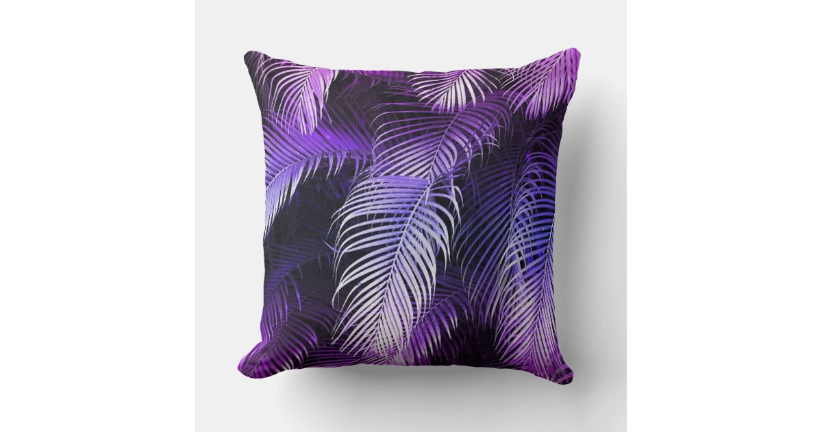 Coussin Décoratif Nautica – Motif Feuilles De Palmier – Occasion