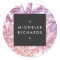 Tropical Purple/Pink Glitter Palms Stickers