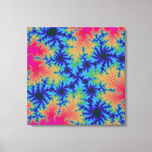 Tropical Rainbow Speckle Canvas Print (Front)
