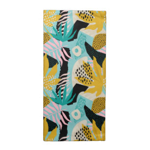 Tropical Rainforest Leaves Pattern Cloth Napkin