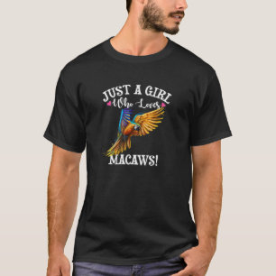 Tropical Rainforest Parrot Lover Girl Who Loves Bl T-Shirt
