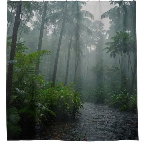 Tropical Rainforest Shower Curtain