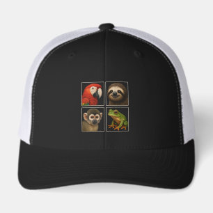 Tropical Rainforest Wildlife Animal Hats