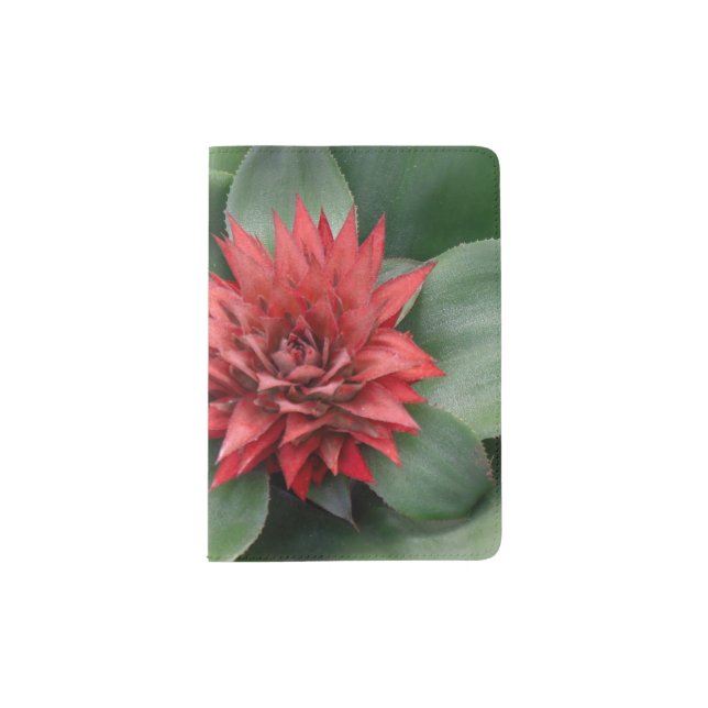 - Tropical red flower Passport Holder (Front)