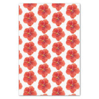 bright red tropical hibiscus flower wrapping paper, Zazzle