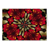 Tropical Red Mandala Kaleidoscope (Front Horizontal)