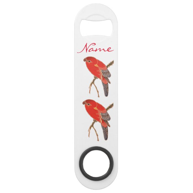 Tropical Red Parrot Thunder_Cove Bar Key (Front)