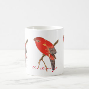Tropical Red Parrot Thunder_Cove Classic Coffee Mug