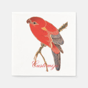 Tropical Red Parrot Thunder_Cove Napkins