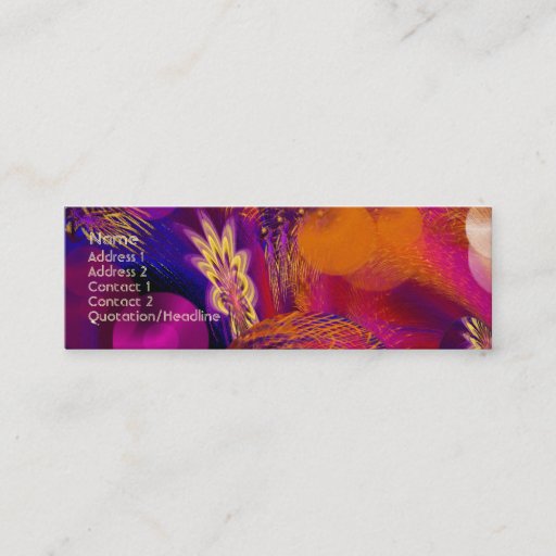 Customizable Tropical Reflections Profile Business Card