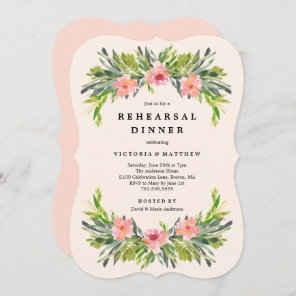 Tropical Rehearsal Dinner Invitation