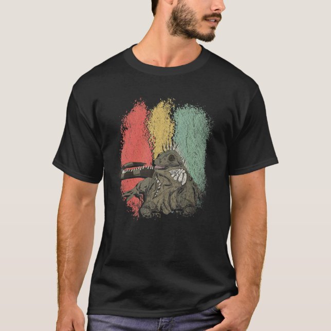 Tropical Reptile Pet Owner Retro Ig T-Shirt (Front)