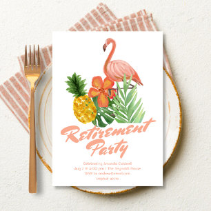 Tropical Retirement Party Invitation