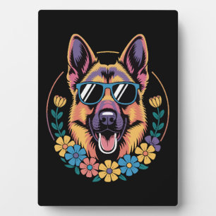 Tropical Retriever – Golden Beach Vibes Dog Plaque